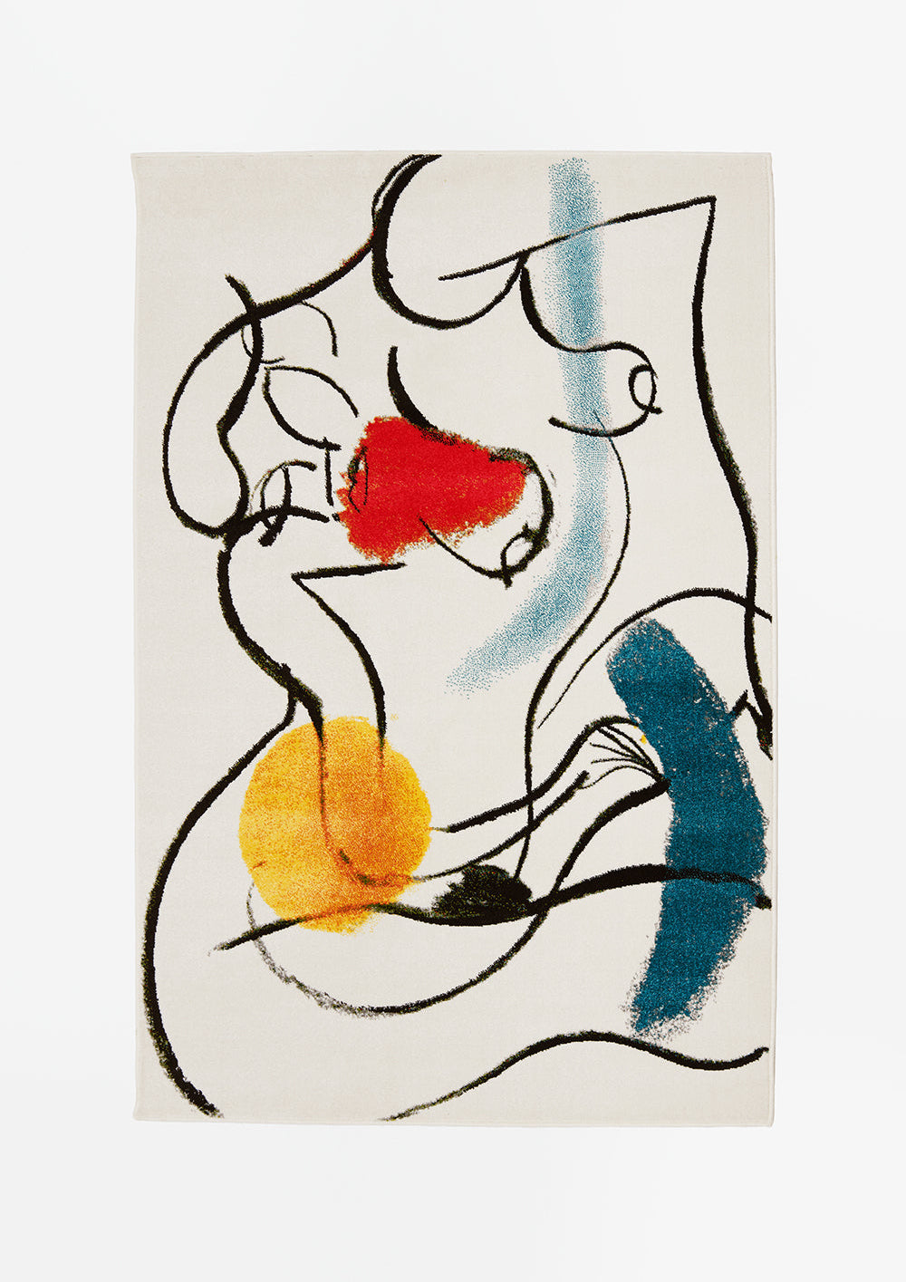 Woman Laing Rug in Color