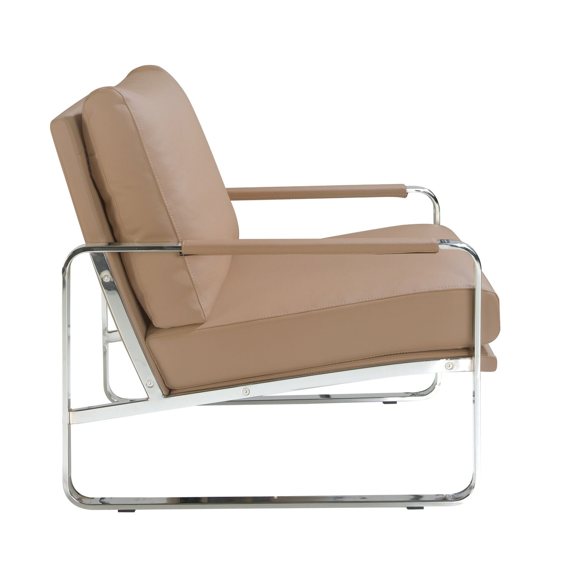 Mink Leatherette Armchair