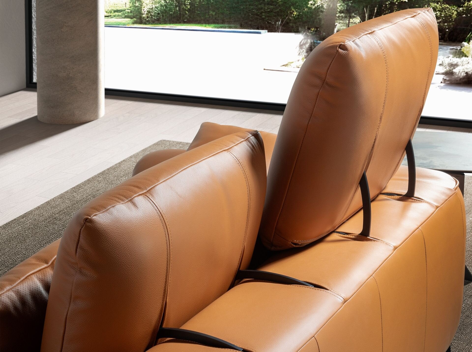 3 Seater Sofa Brown Leather