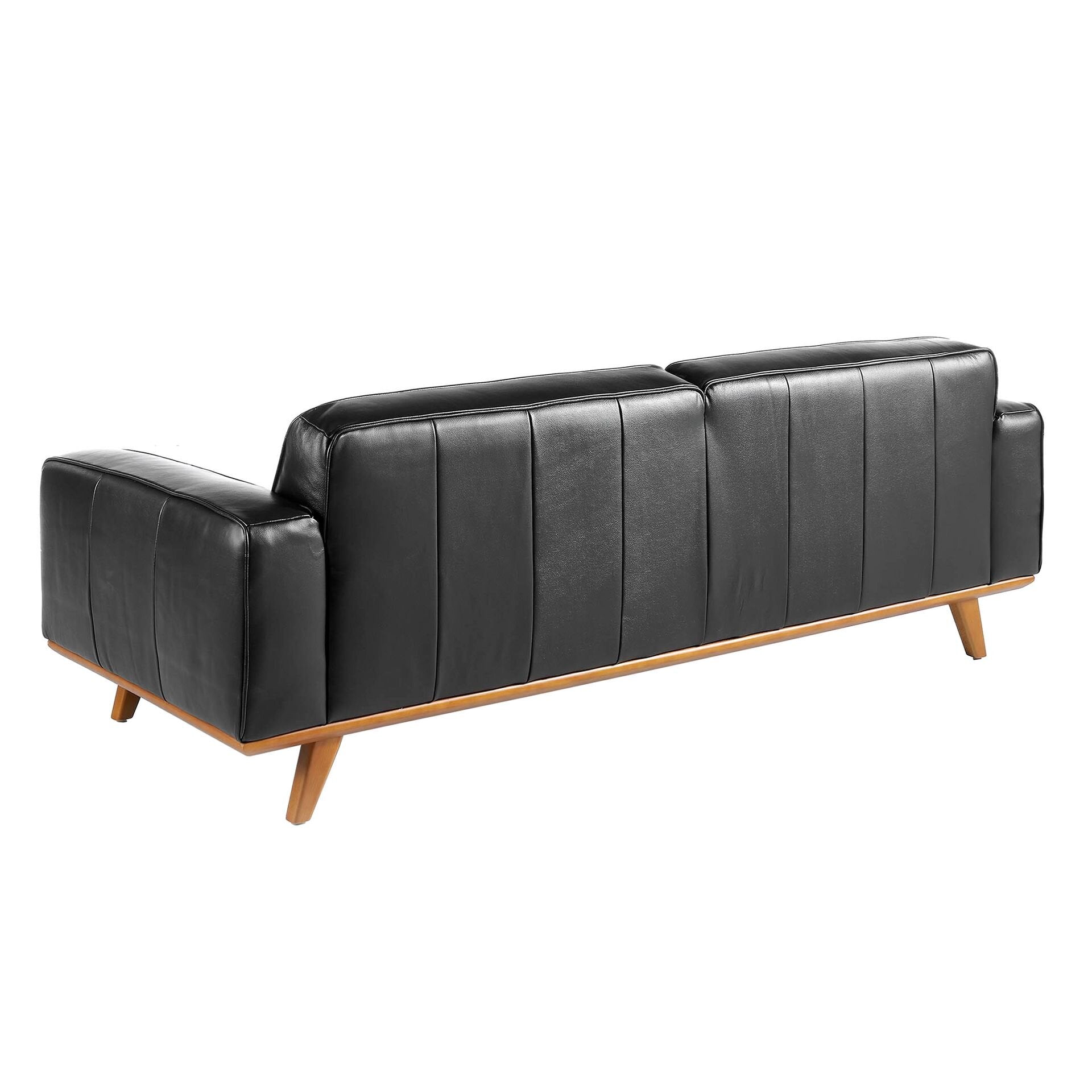 Chester 3 seater Sofa Black Leather