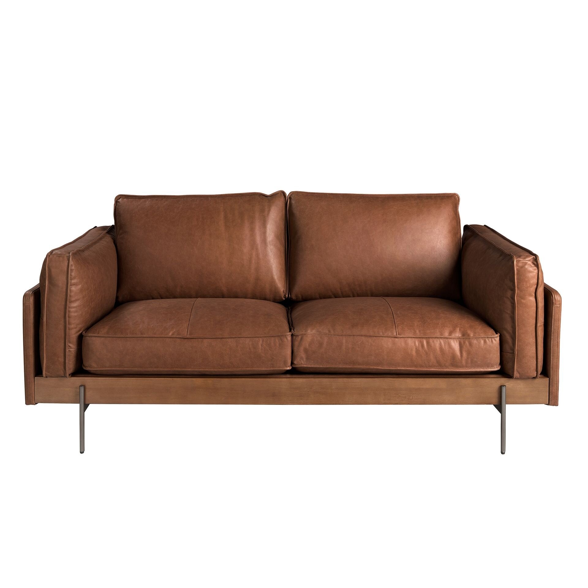 2 Seater Sofa Tobacco Brown Leather