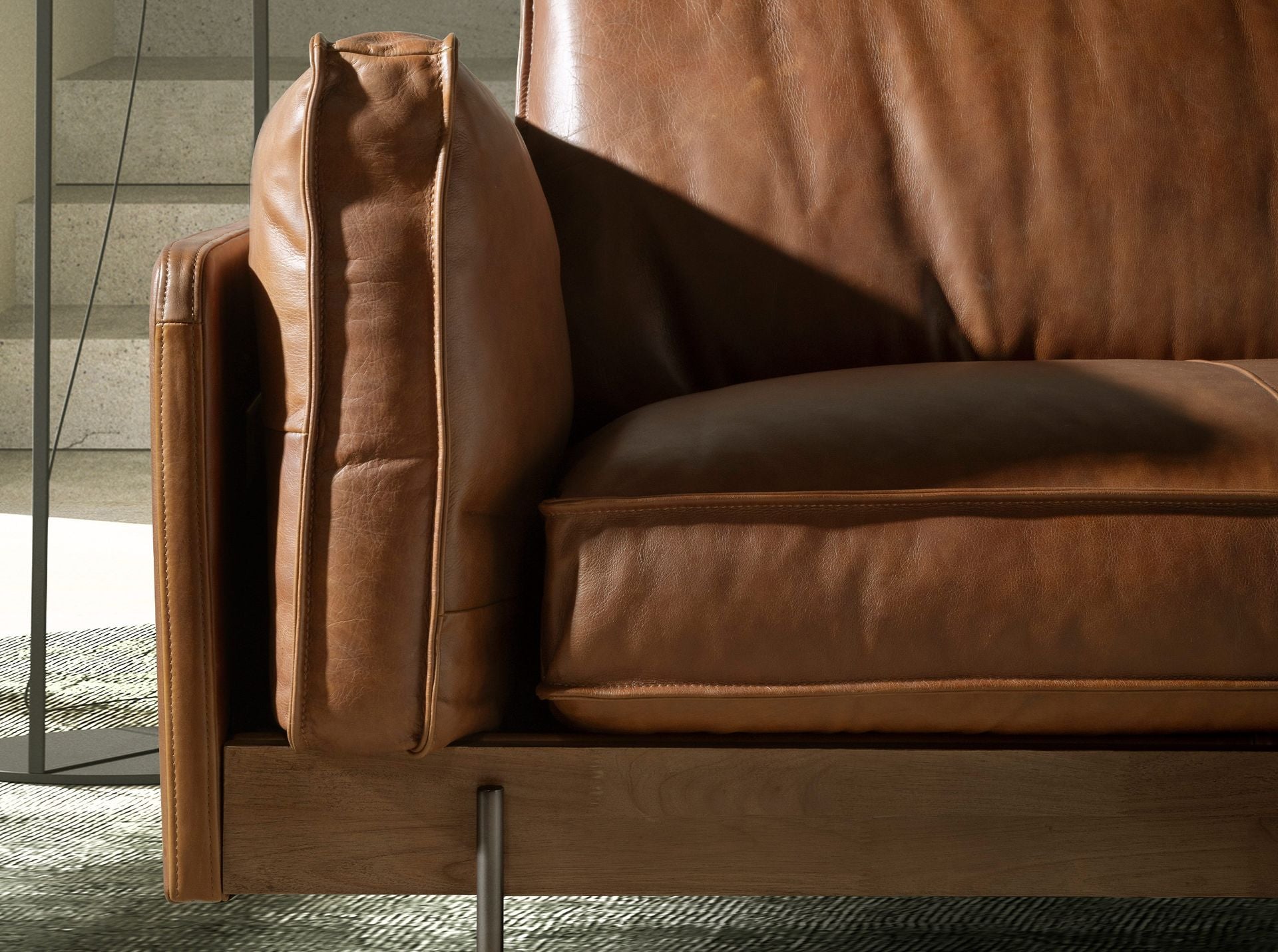 2 Seater Sofa Tobacco Brown Leather