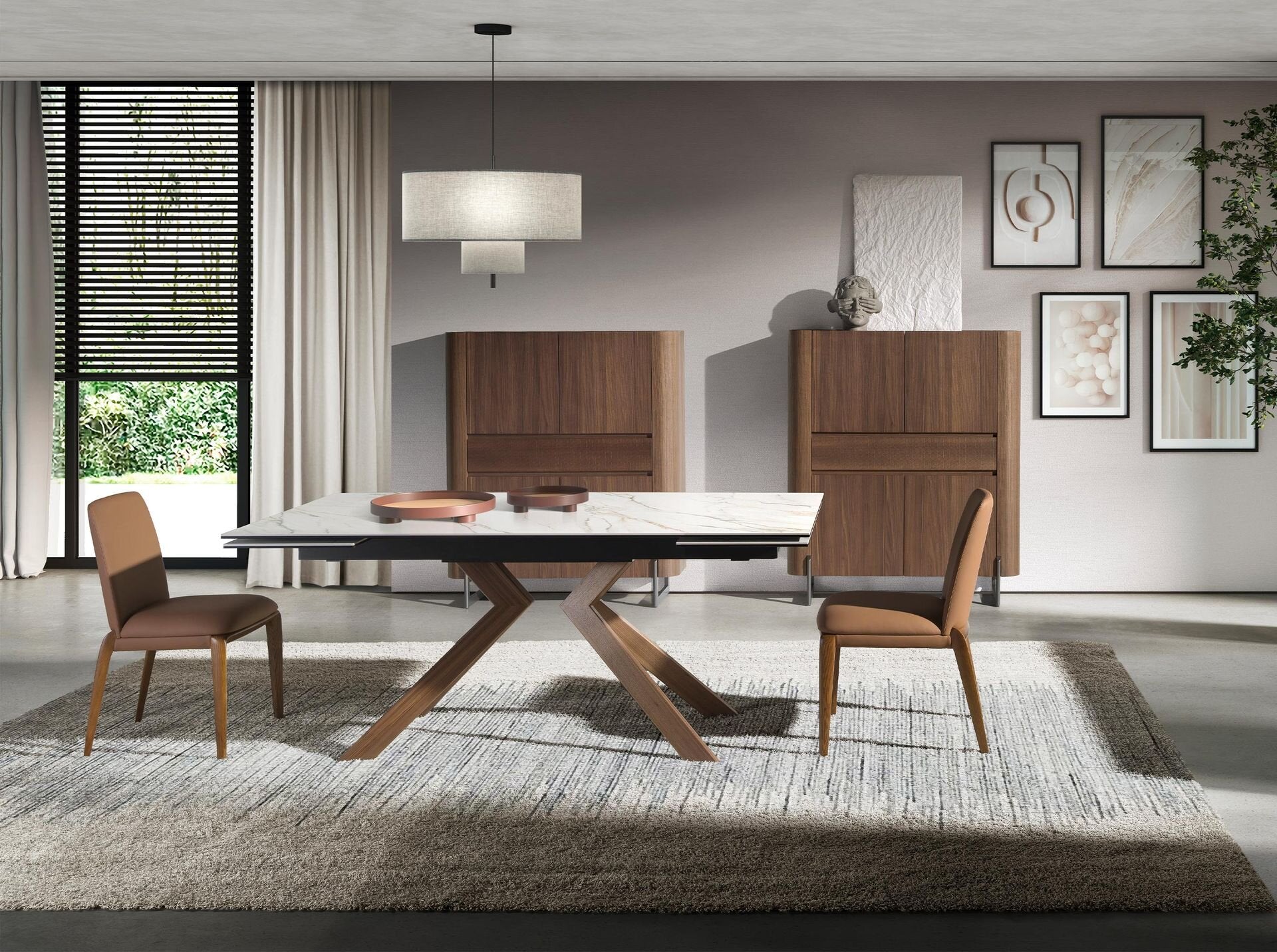 Tall Sideboard Walnut