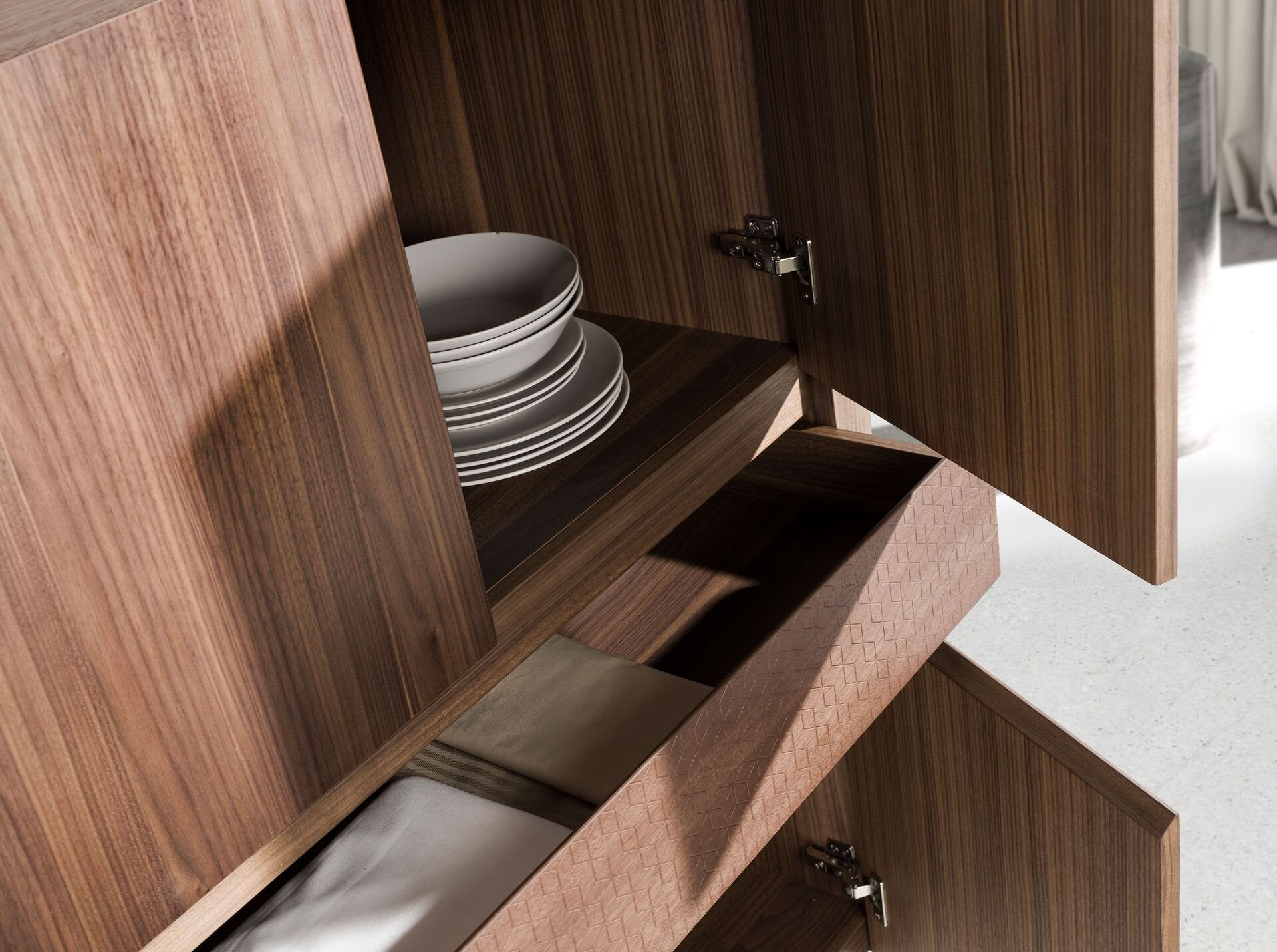 Tall Sideboard Walnut