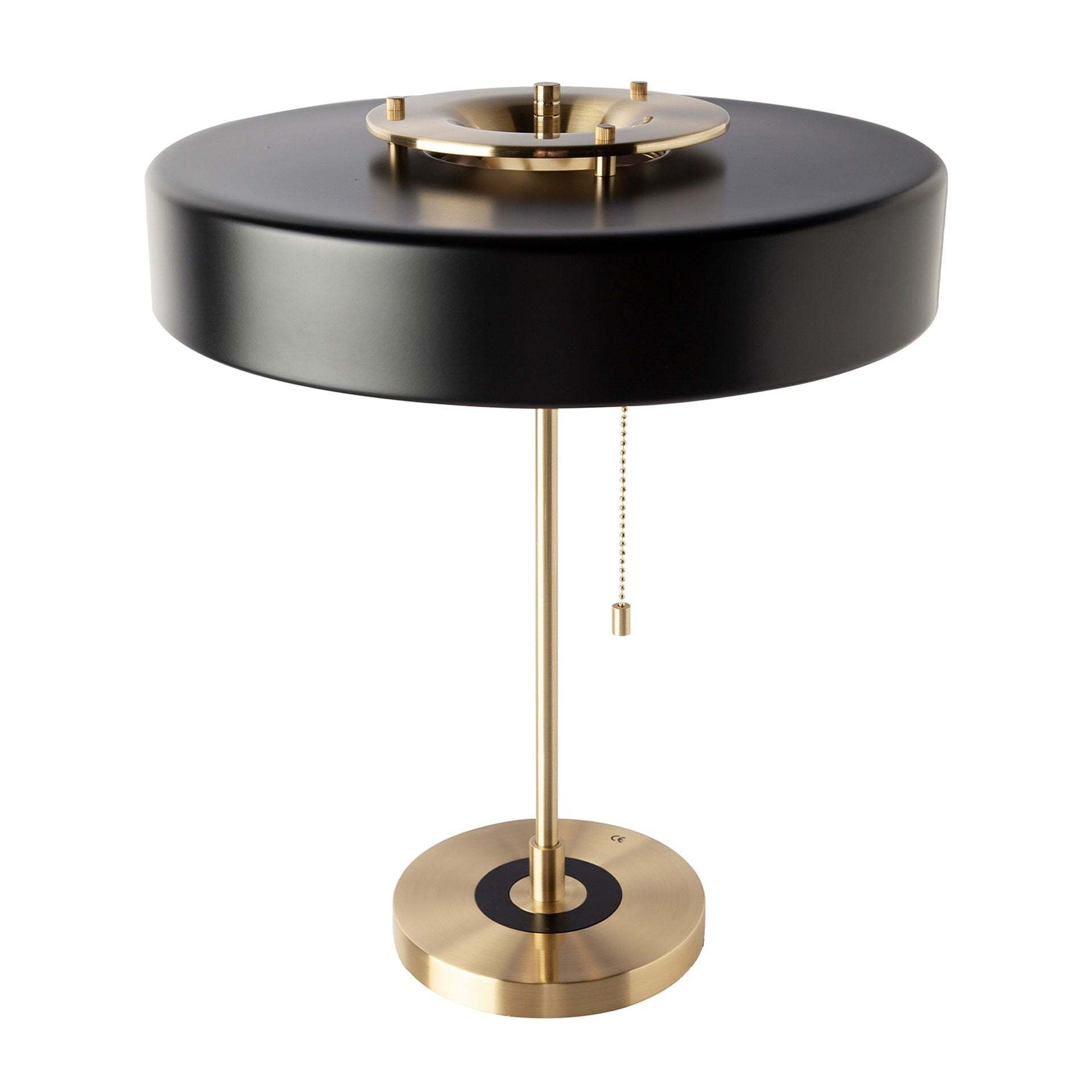 Table Lamp Gold Black Aluminium