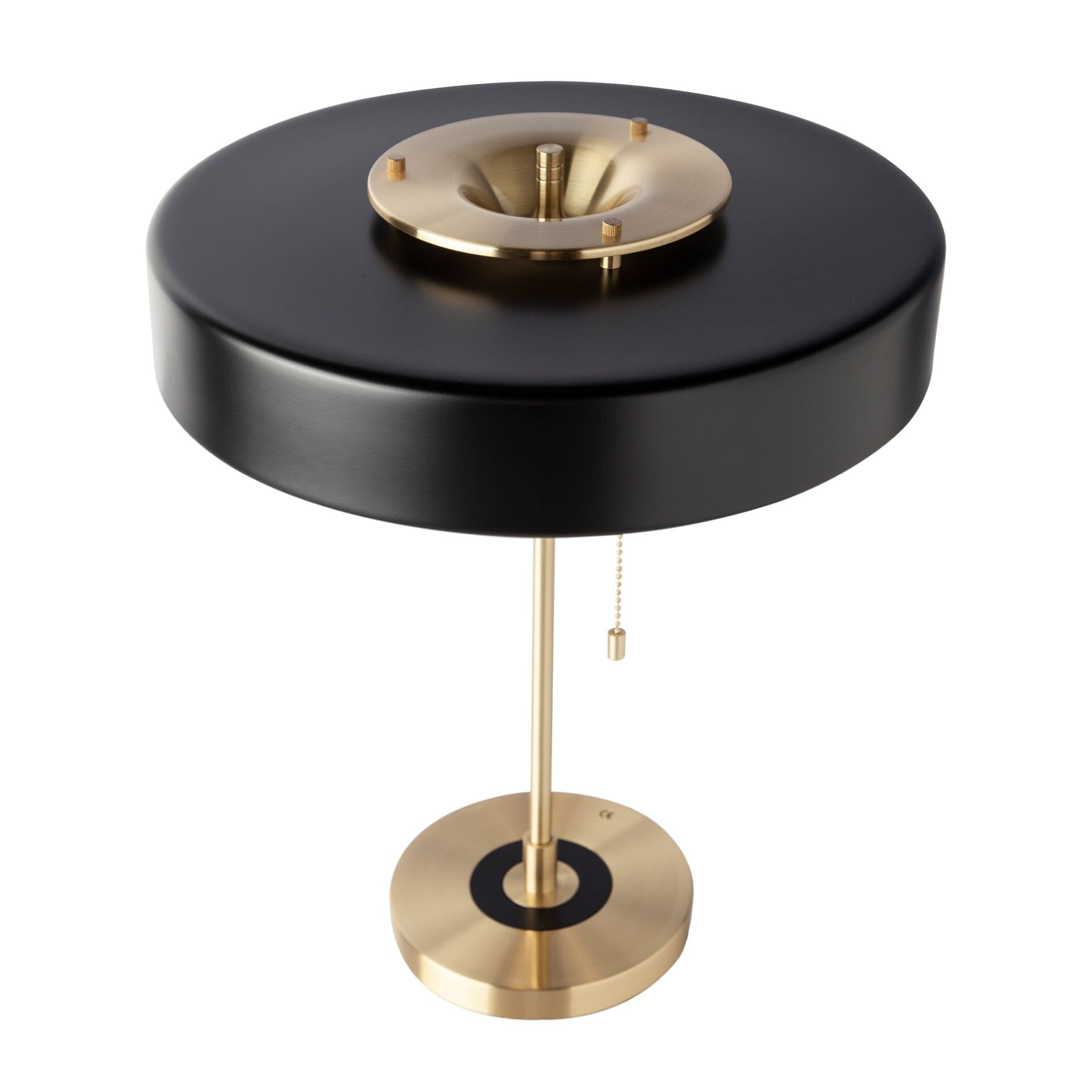 Table Lamp Gold Black Aluminium