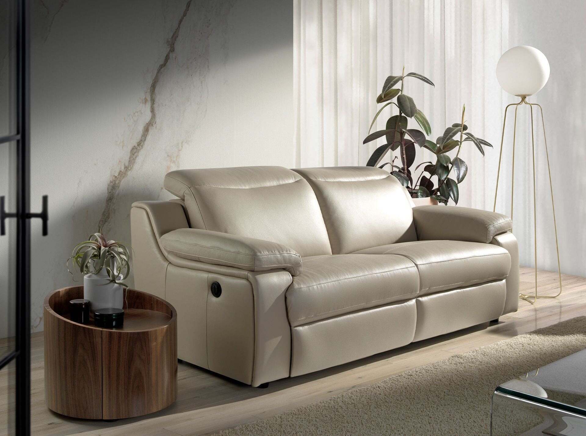 Floor Lamp Golden White S1