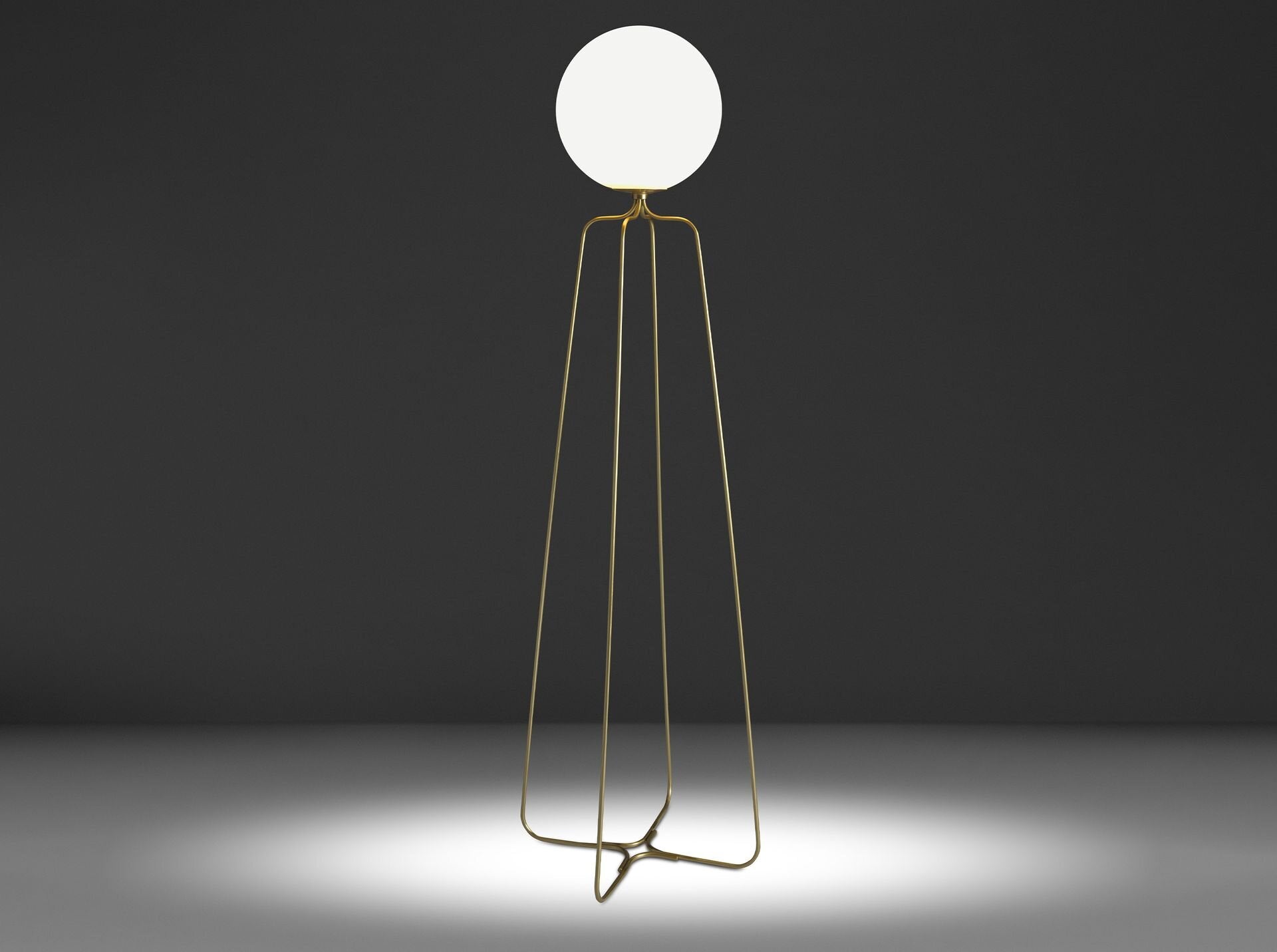 Floor Lamp Golden White S1