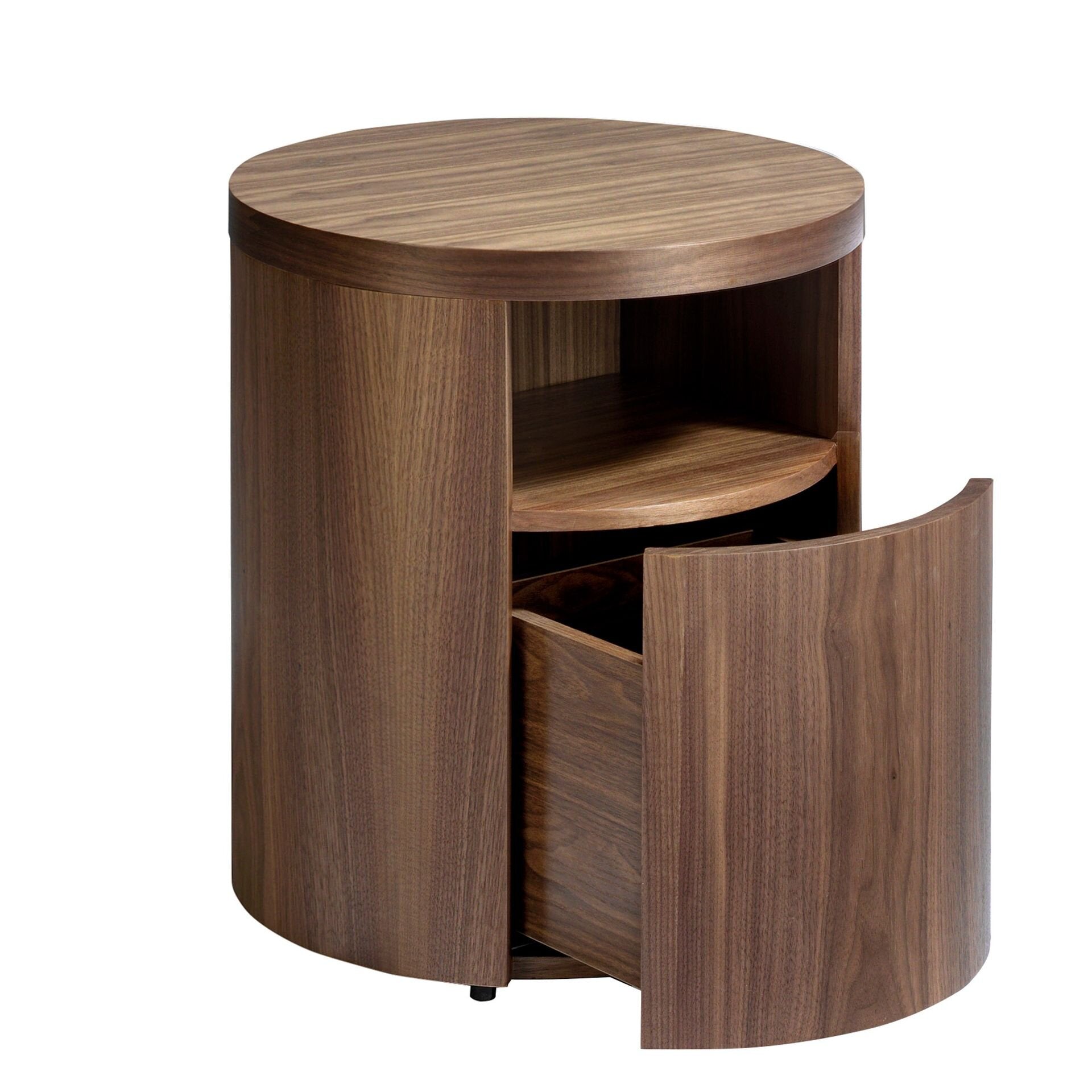 Bedside table walnut