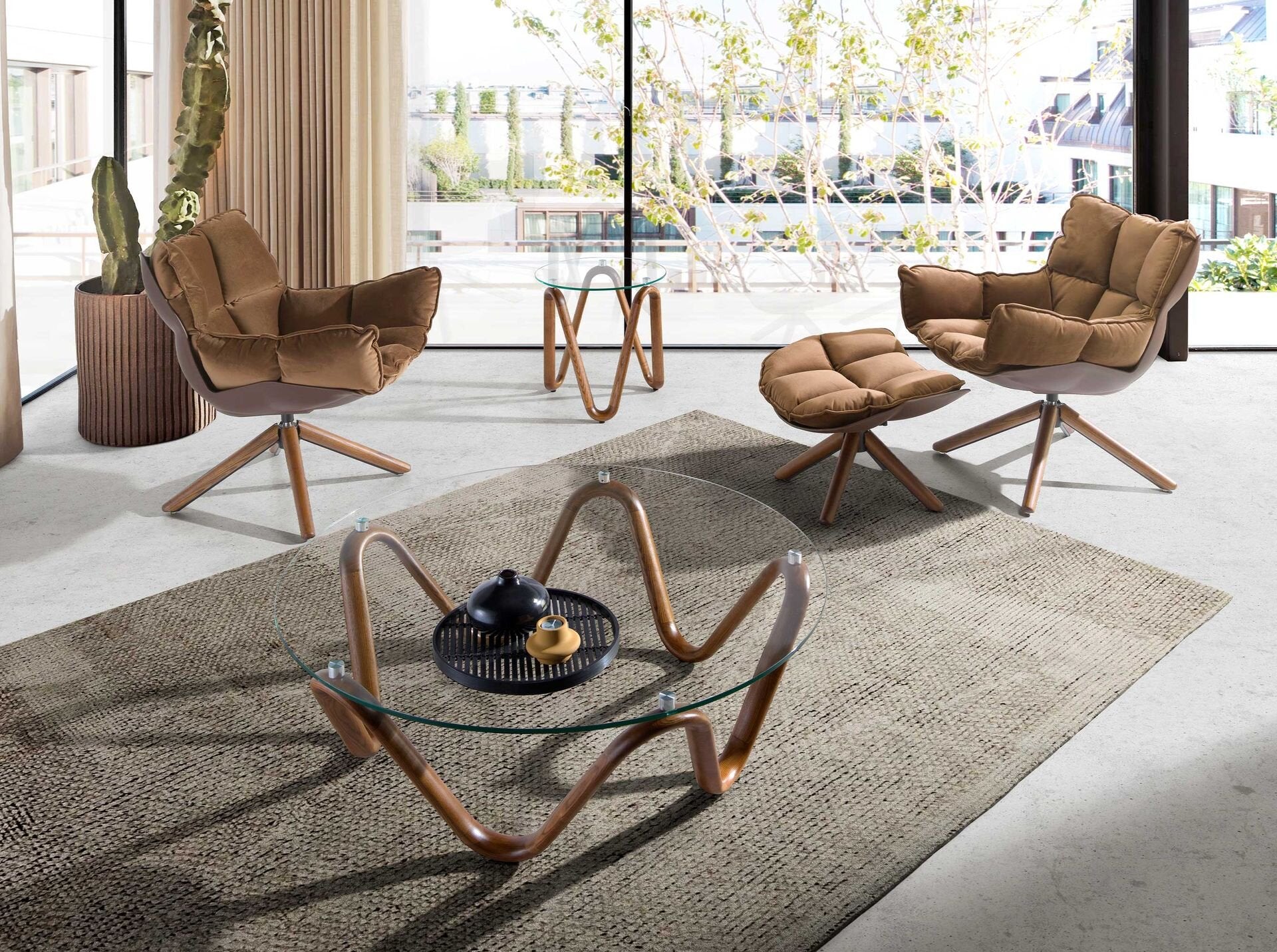 Round Glass Coffee Table