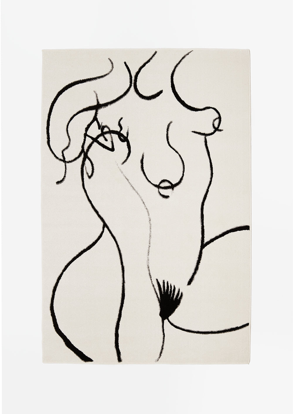Woman Laing Rug