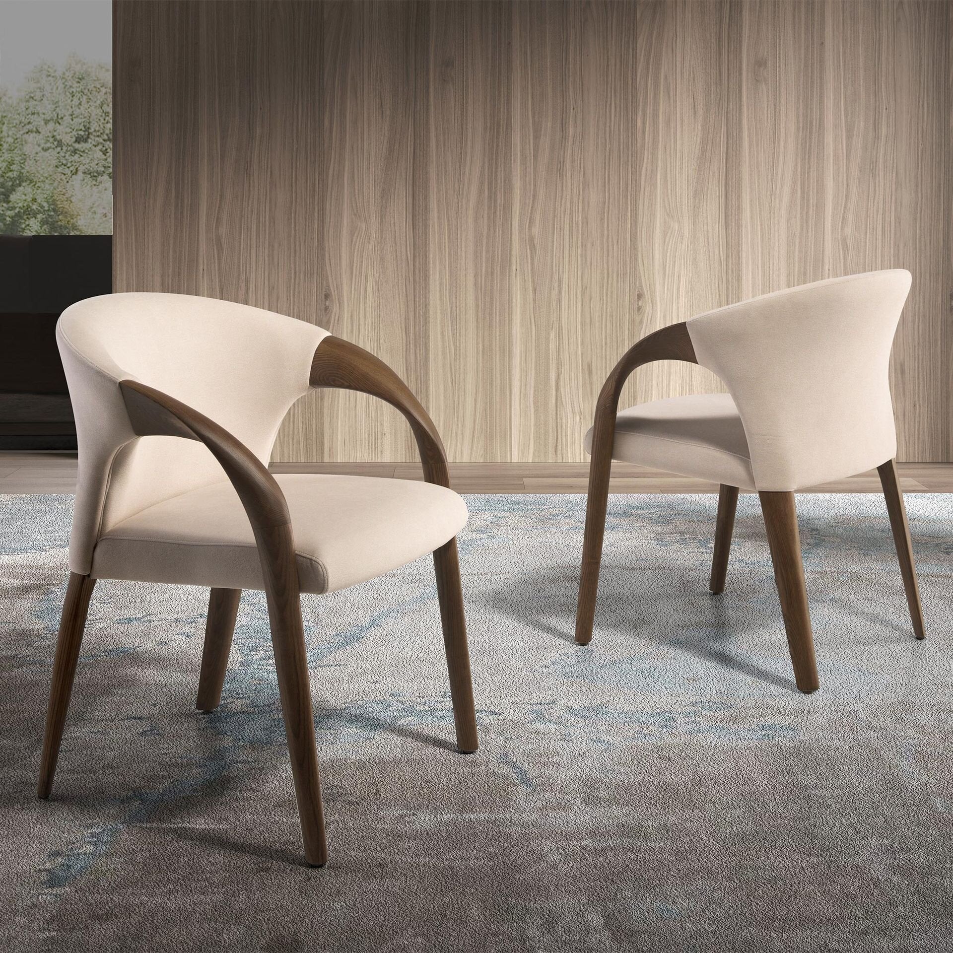Cream Velvet Chair