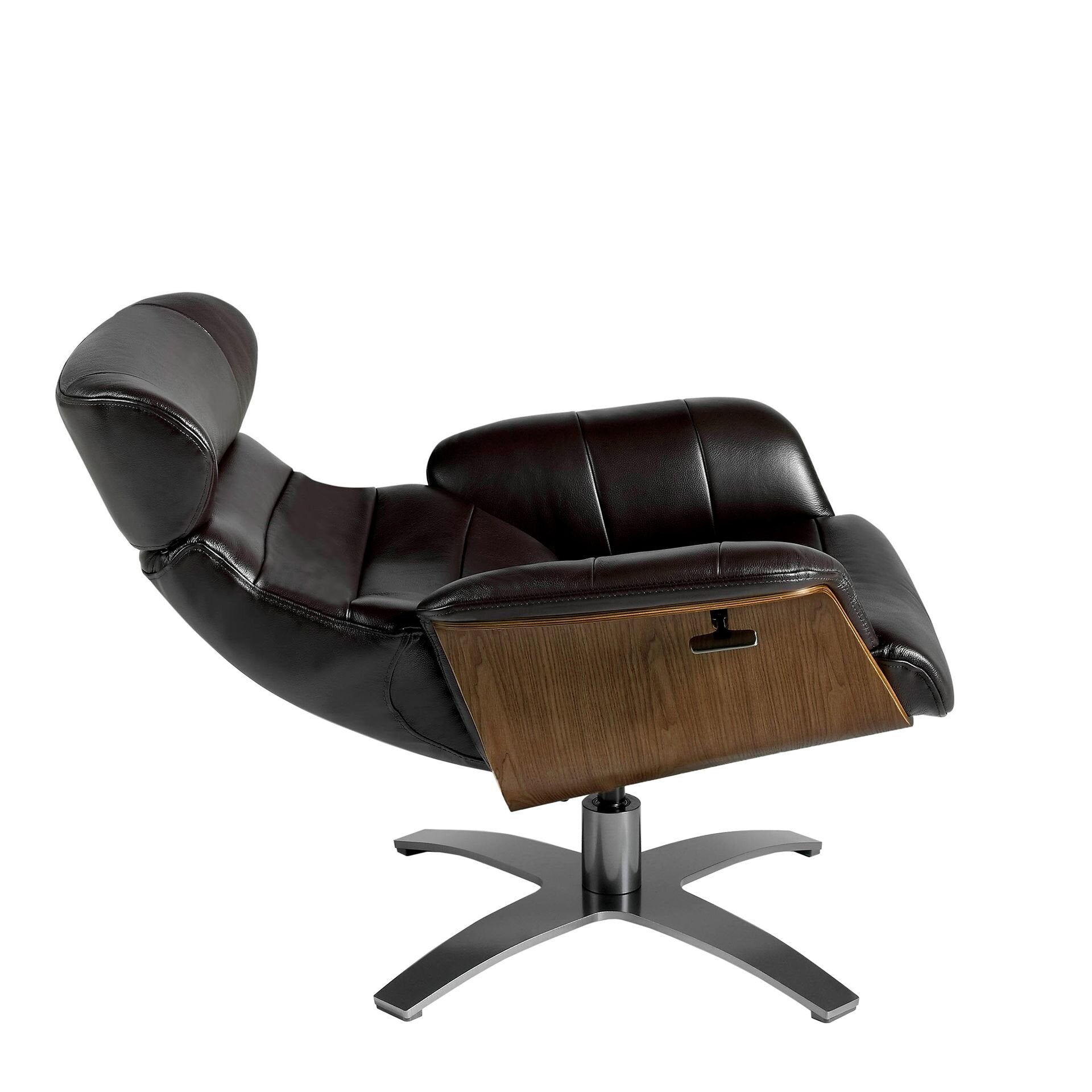 Chocolate Brown Leather Armchair