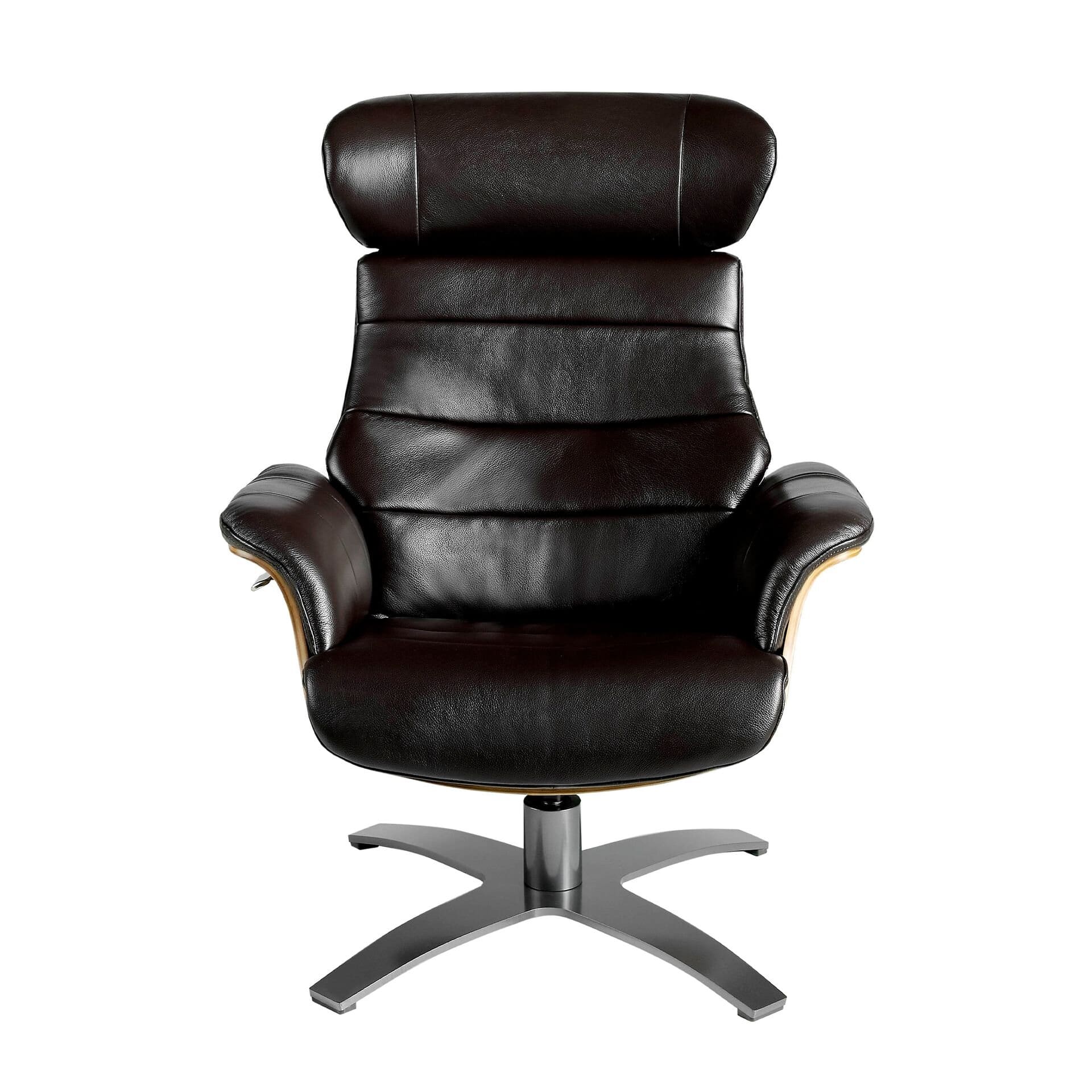 Chocolate Brown Leather Armchair