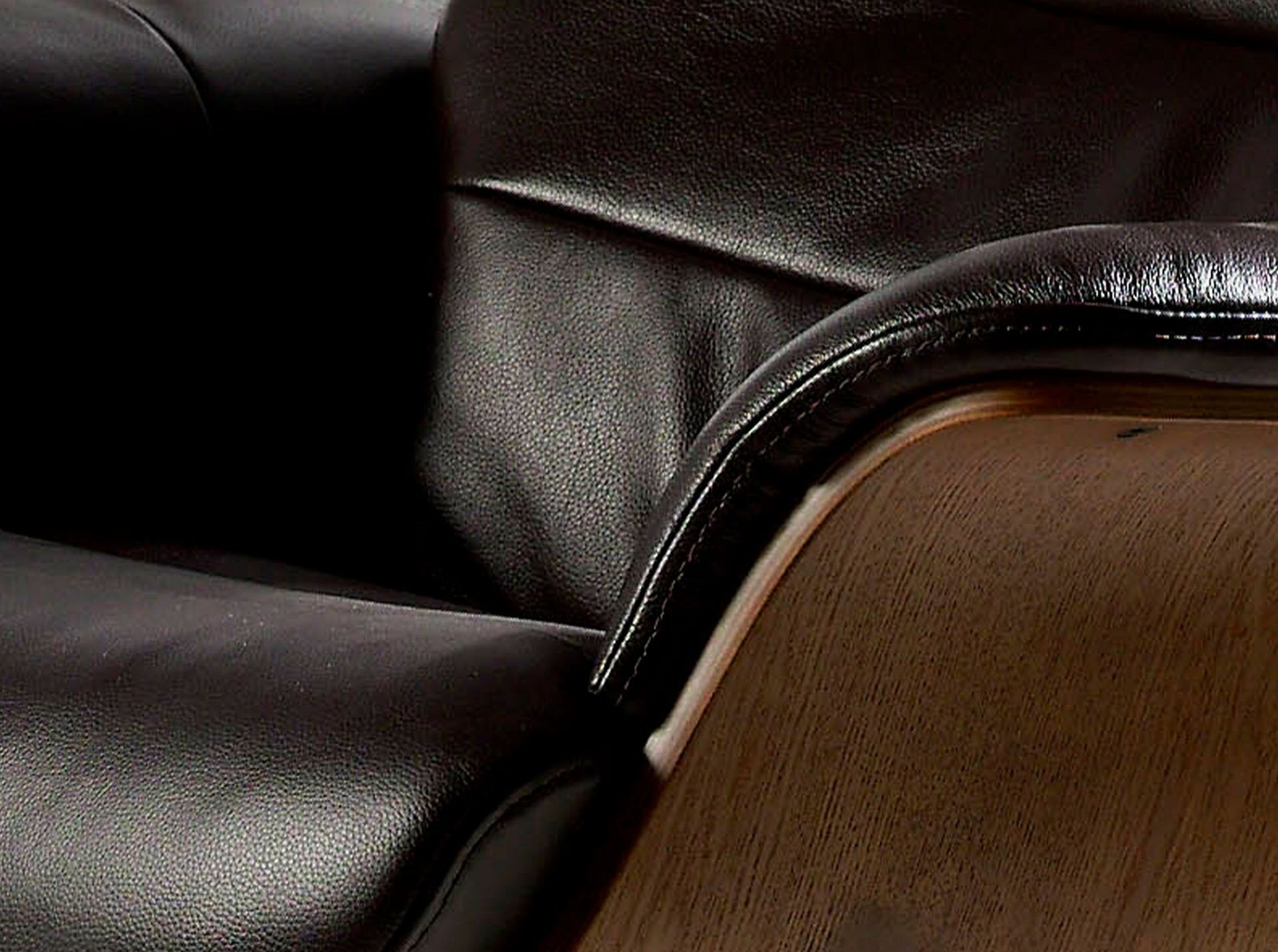 Chocolate Brown Leather Armchair