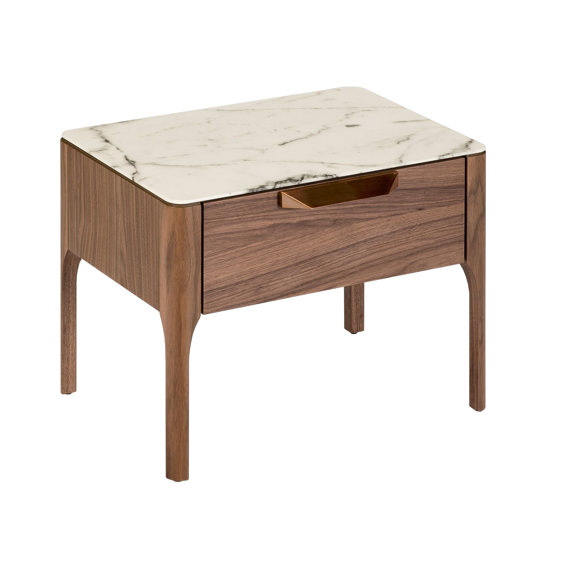 Walnut Bedside Table