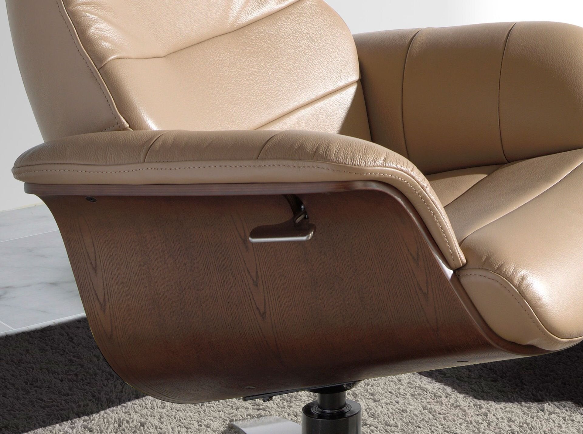 Sand Leather Armchair