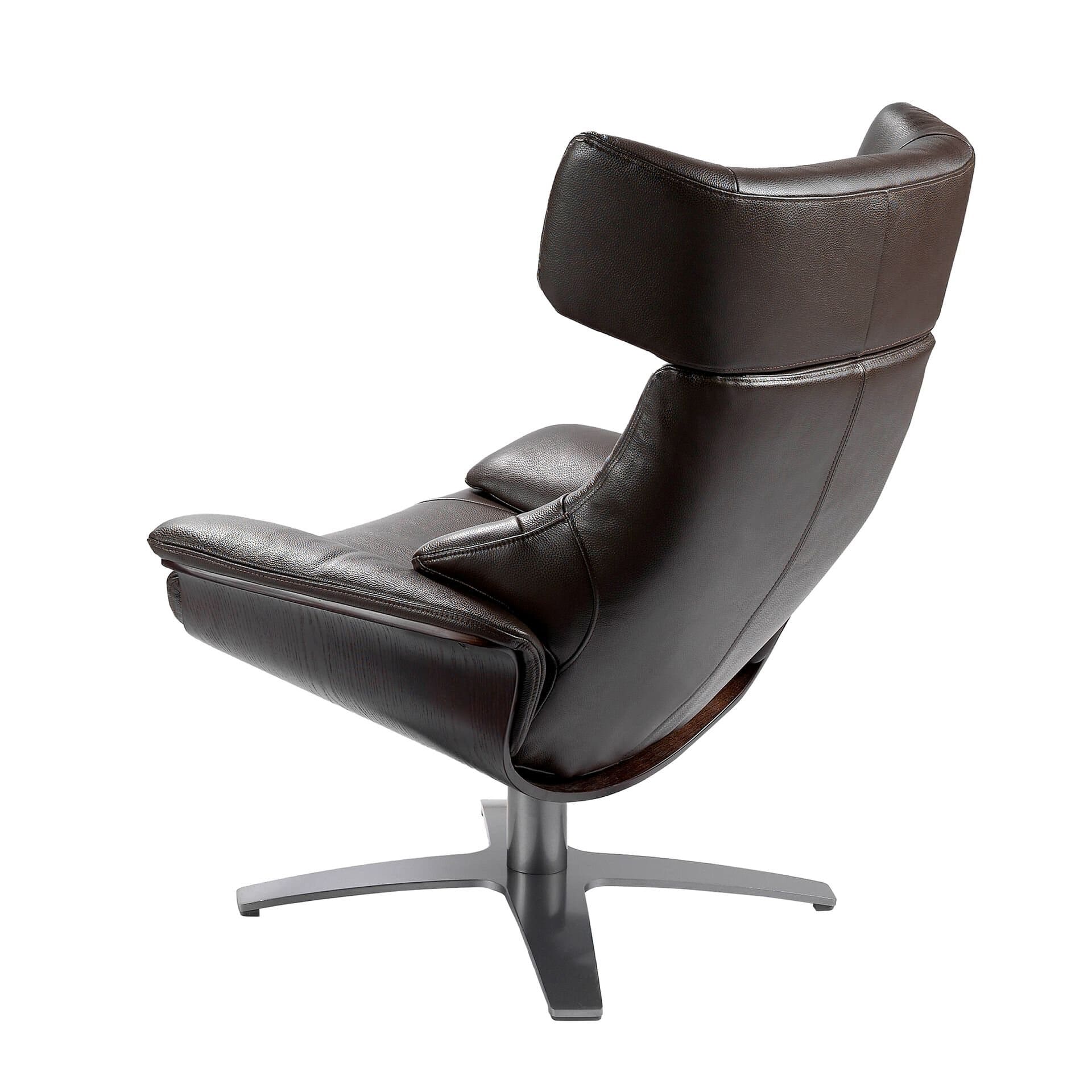 Chocolate Brown Leather Armchair
