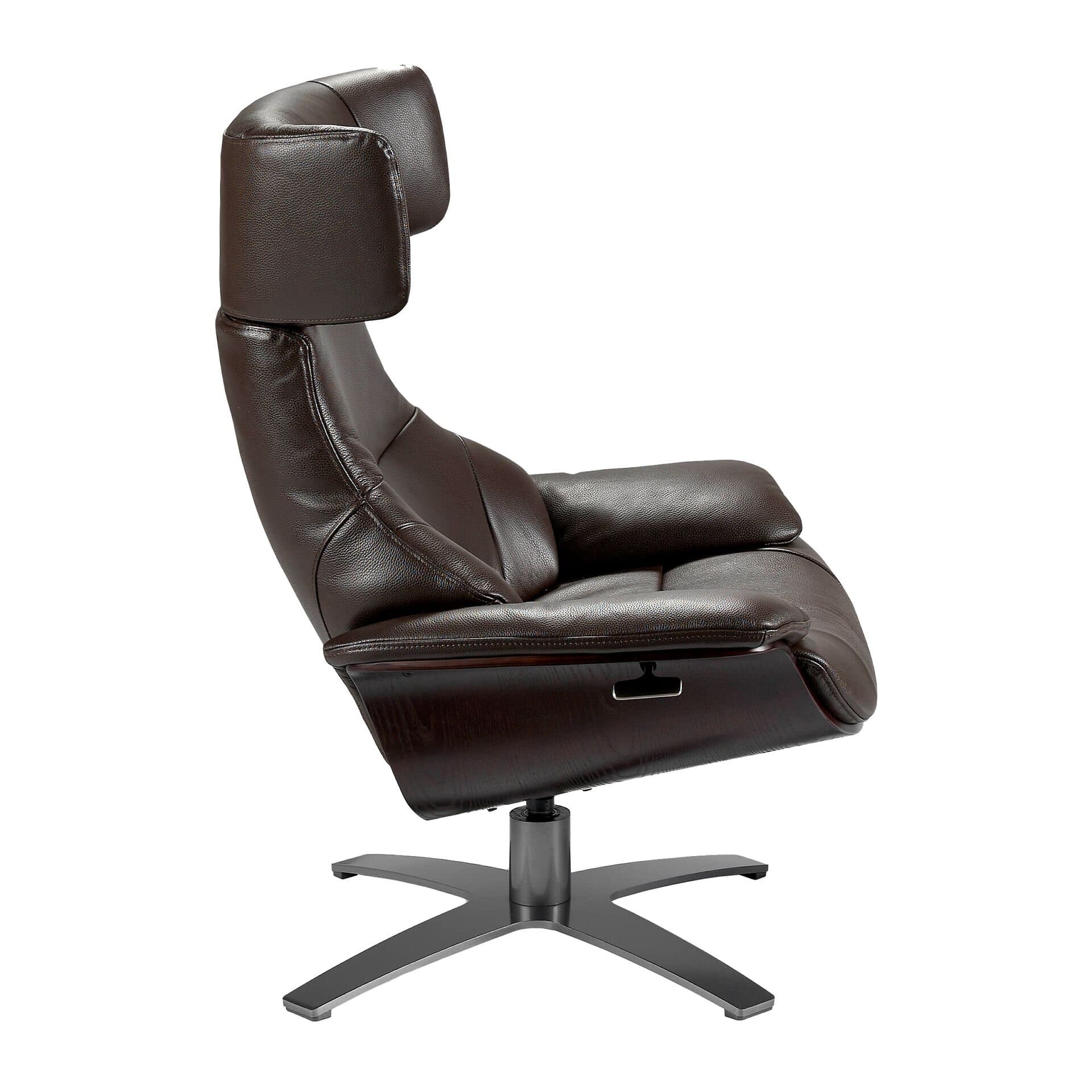 Chocolate Brown Leather Armchair