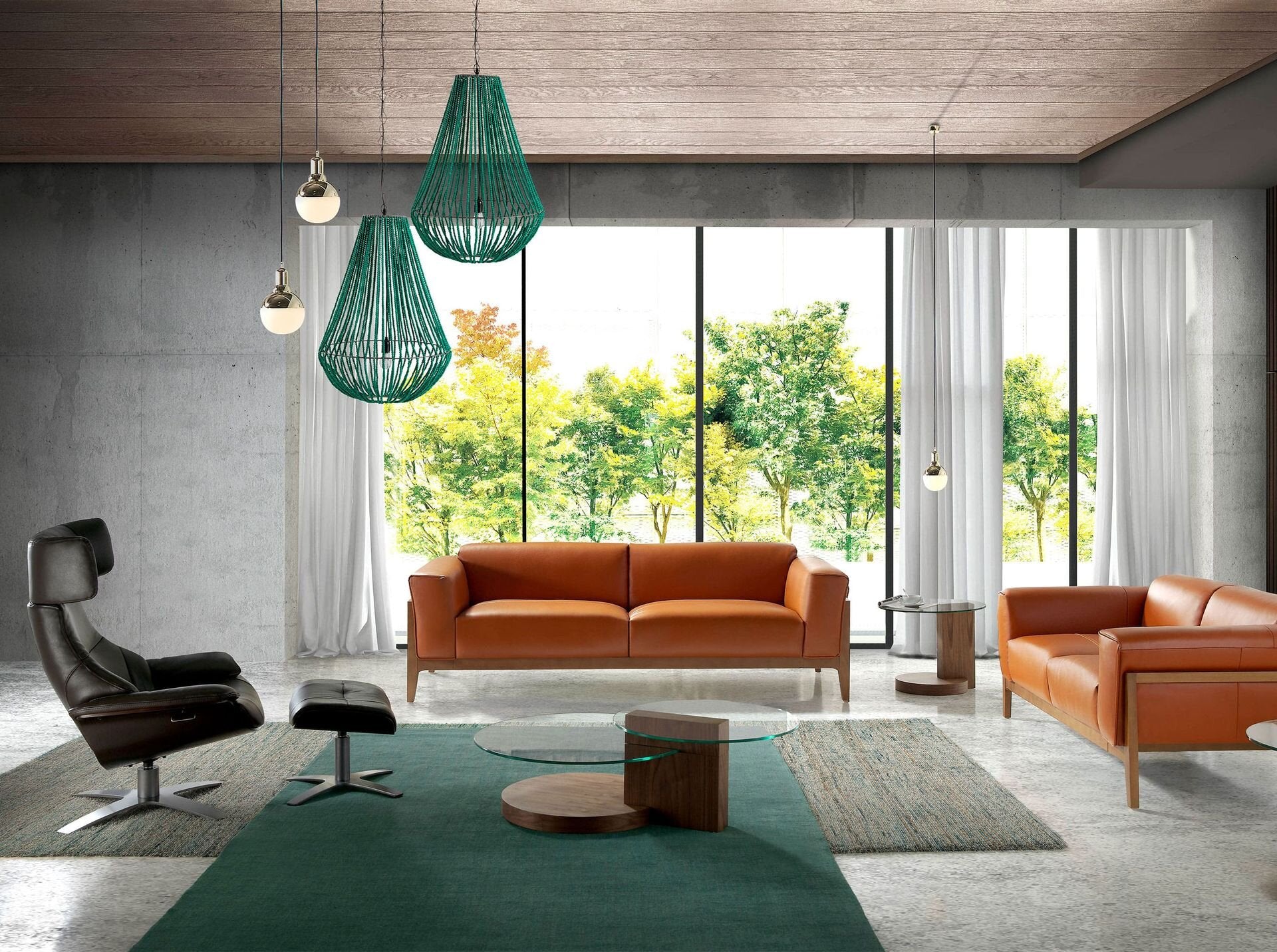 Chocolate Brown Leather Armchair