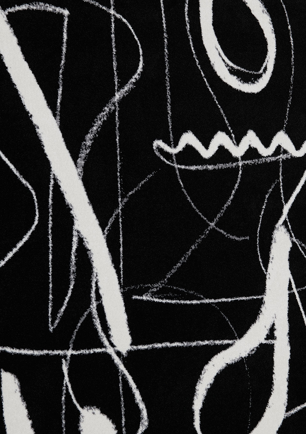 Two Women Rug in Black