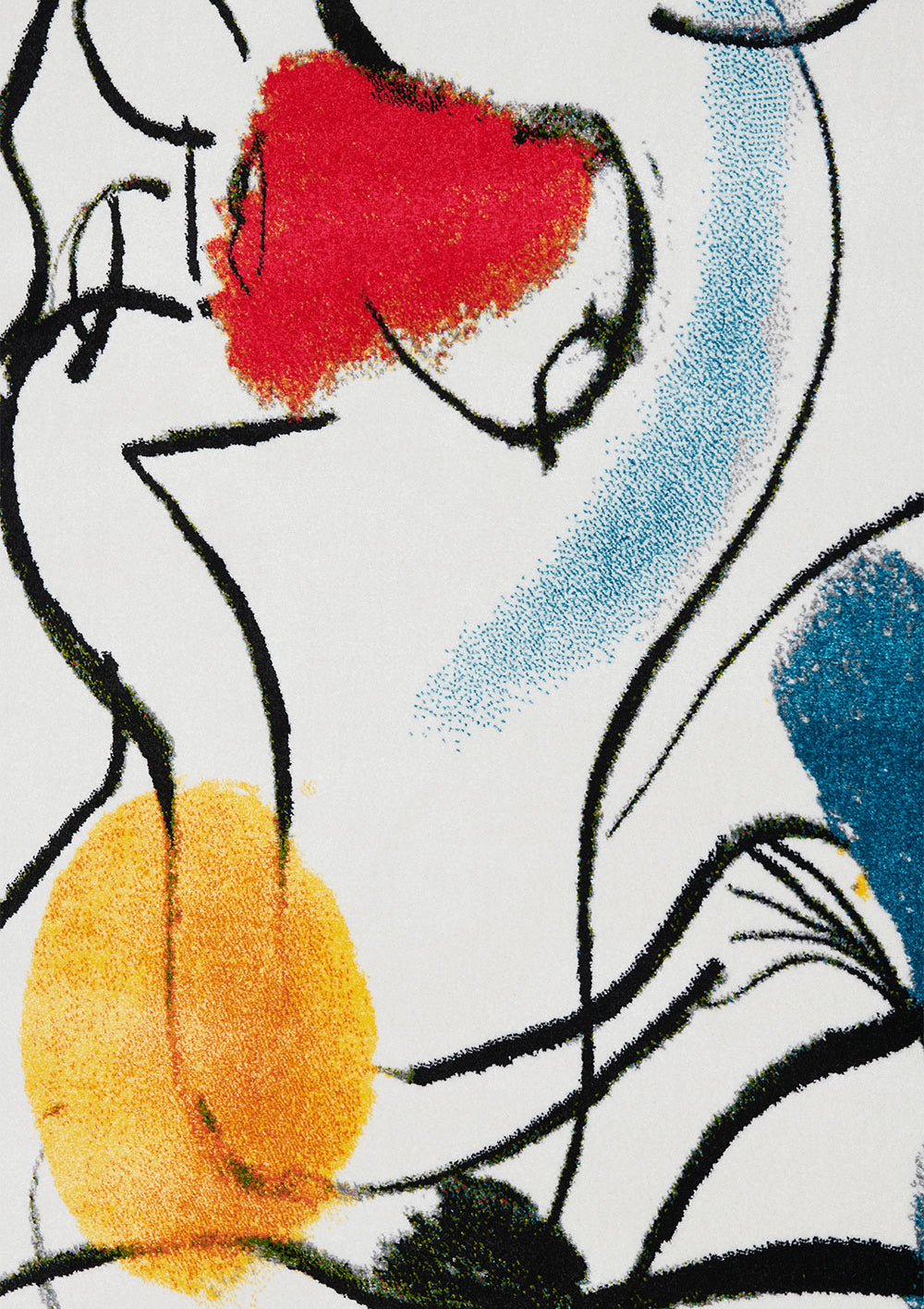Woman Laing Rug in Color
