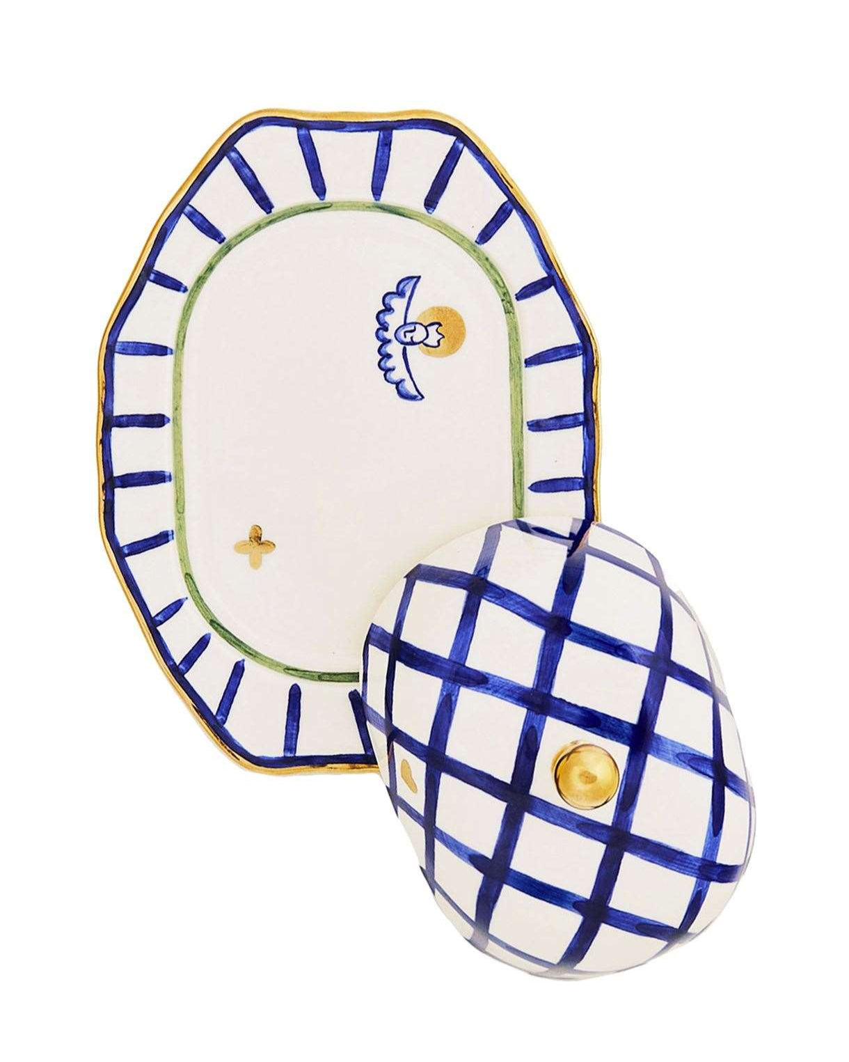 Ceramic butter dish Rabbit