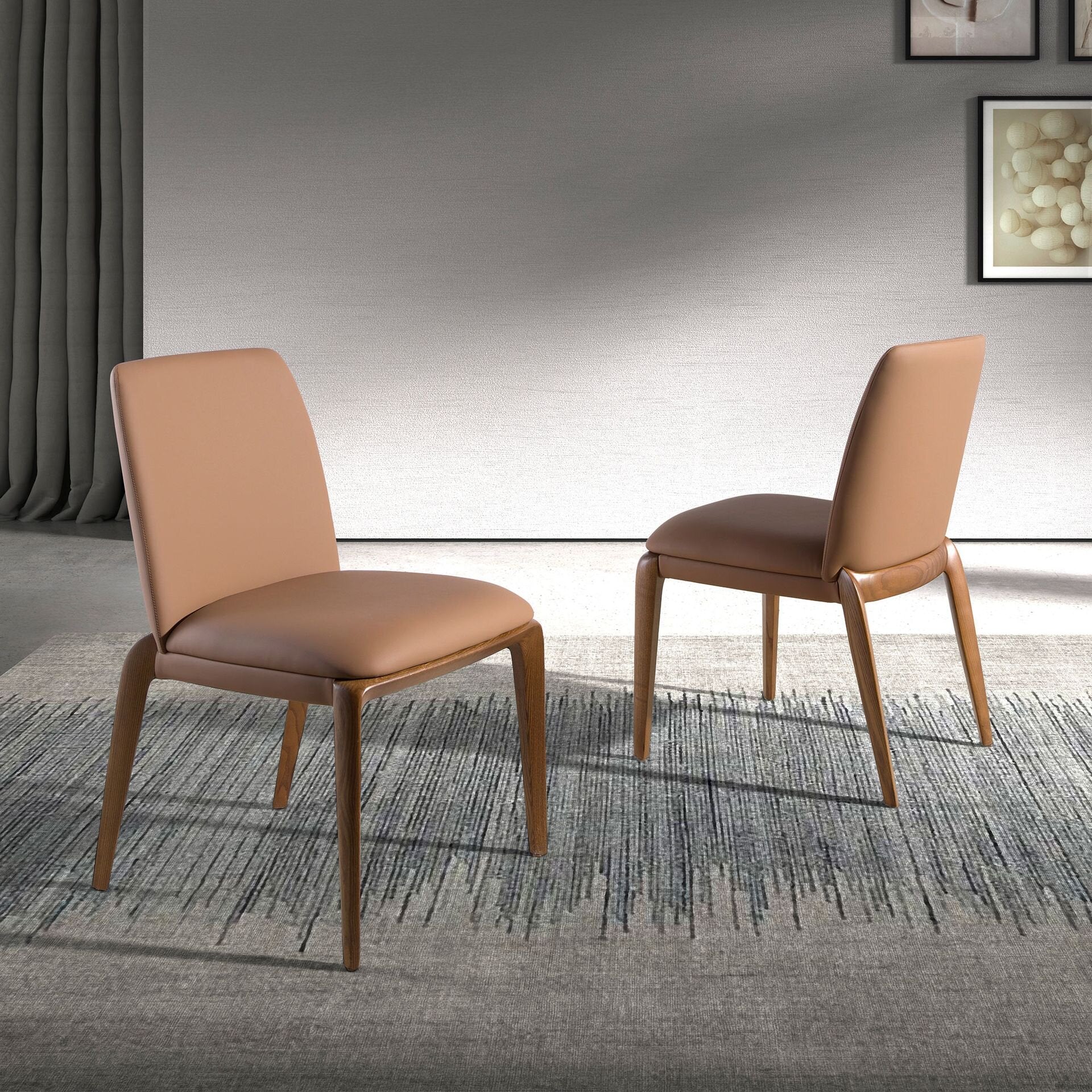 Brown Leatherette Chair