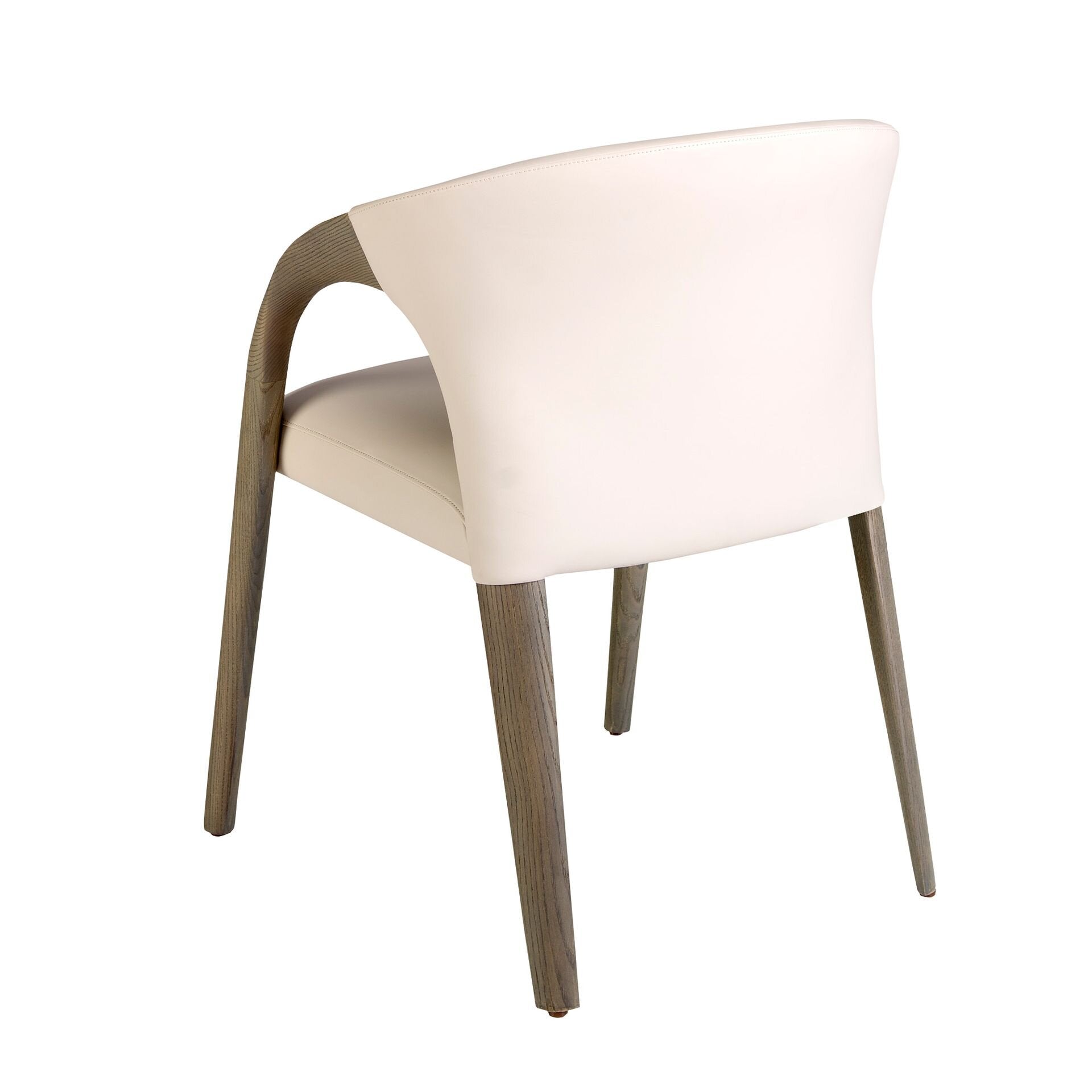Cream Leatherette Chair