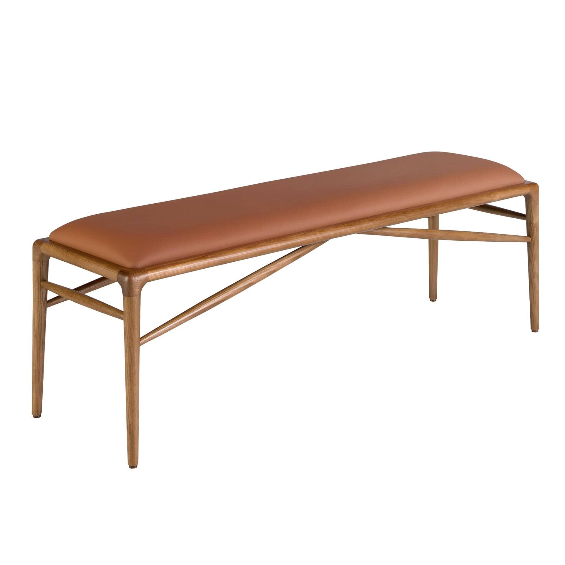 Brown Leatherette Stool