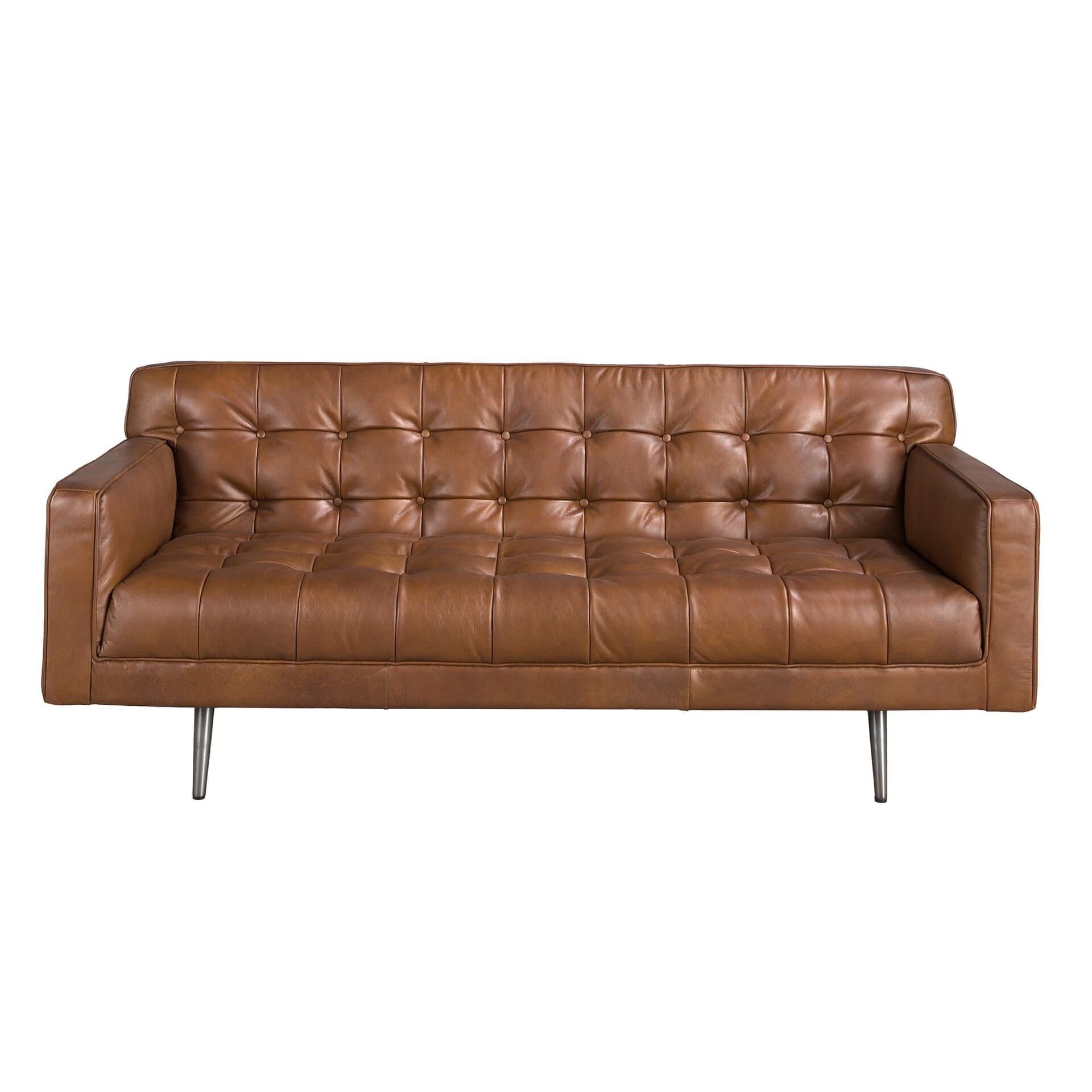 Chester 2 seater Sofa in Dark Brown Leather