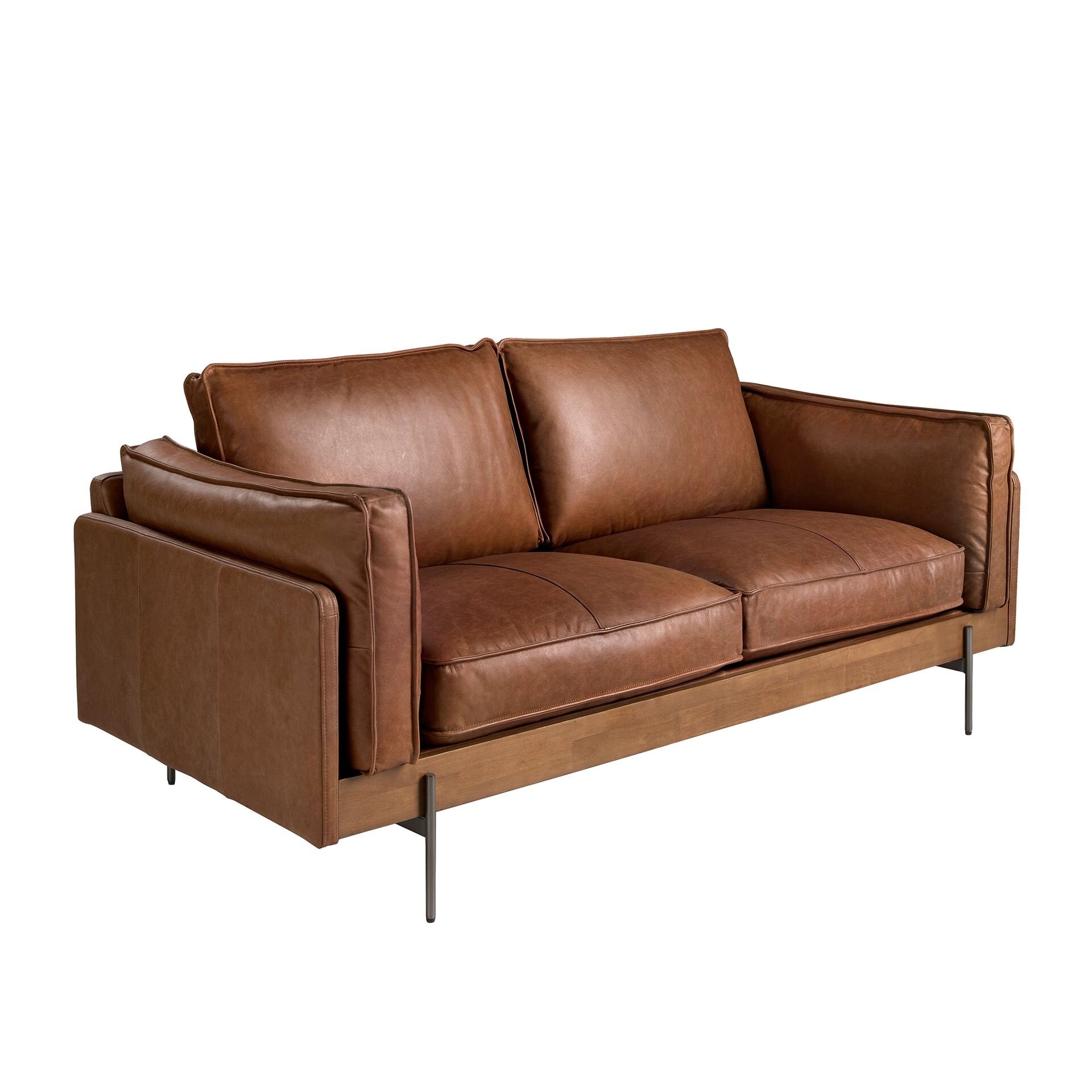 2 Seater Sofa Tobacco Brown Leather
