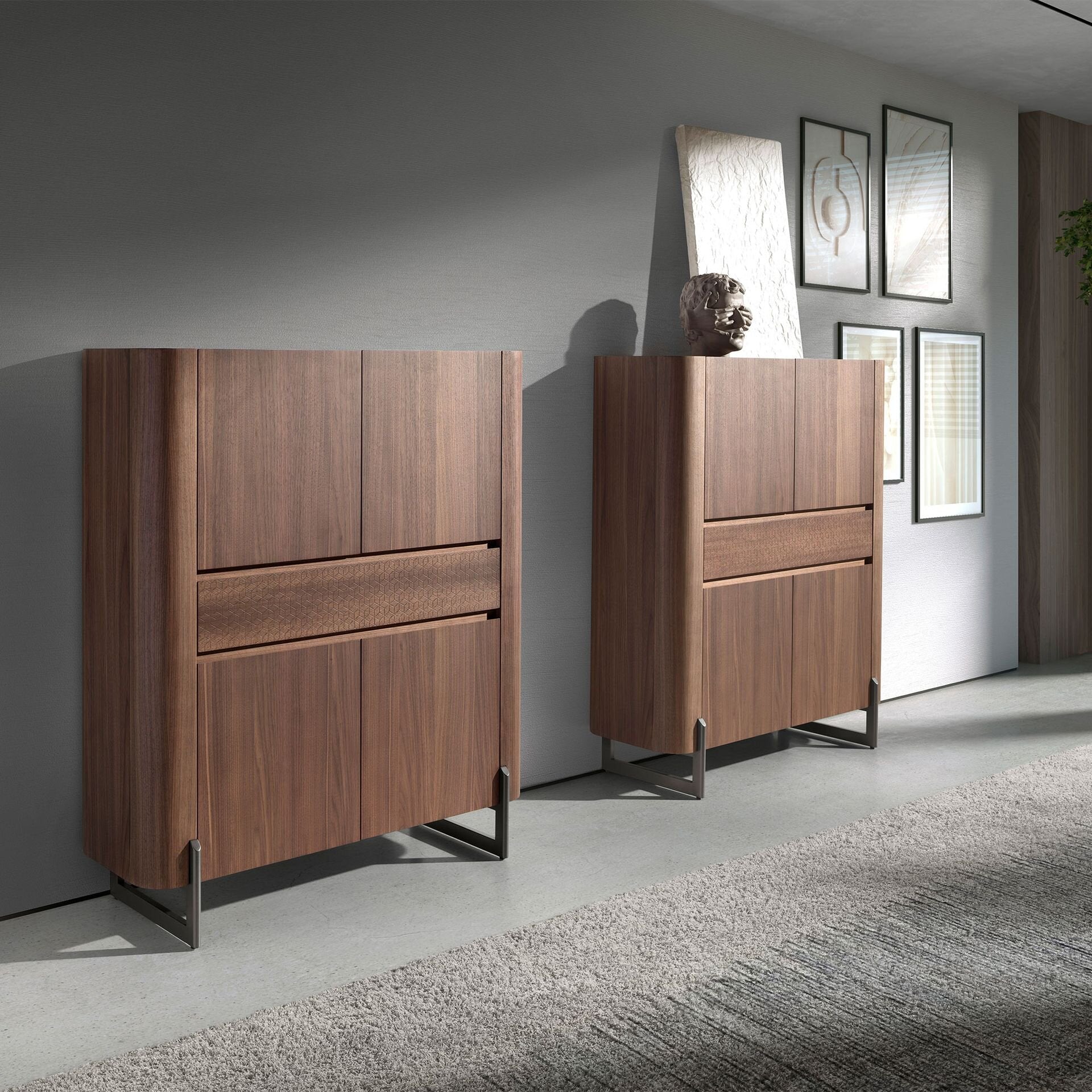 Tall Sideboard Walnut