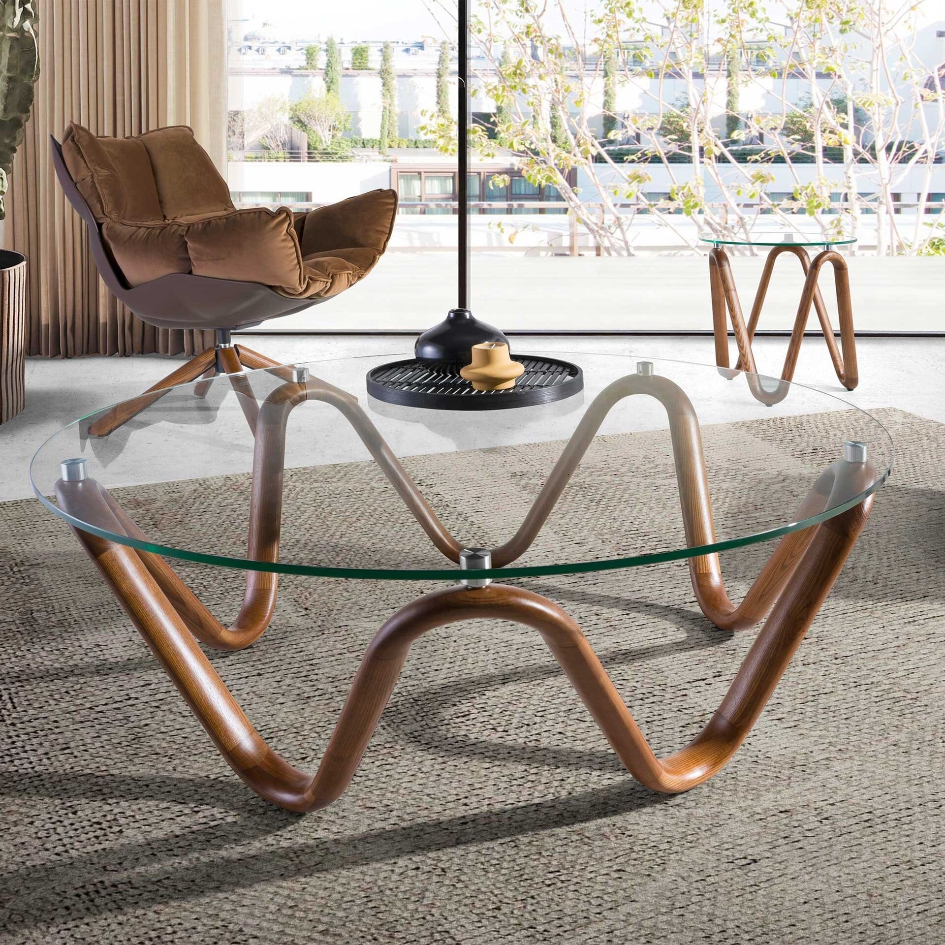 Round Glass Coffee Table