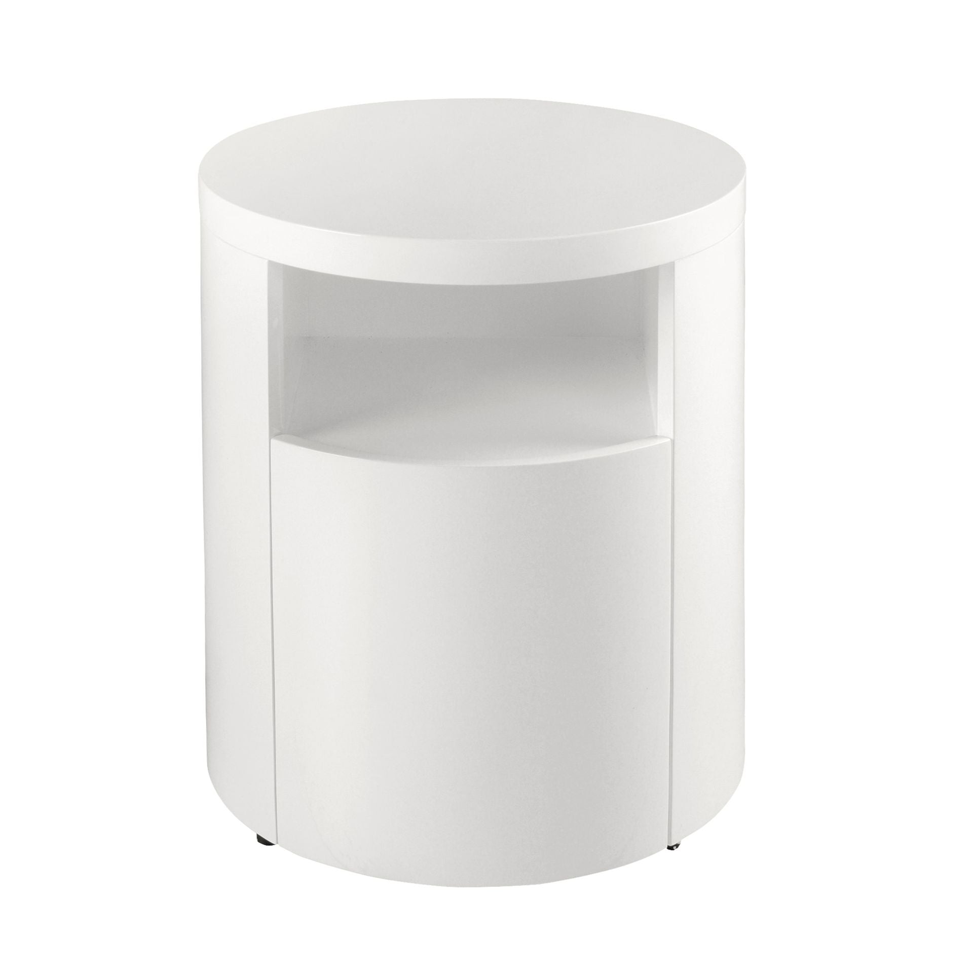 Bedside table white wood