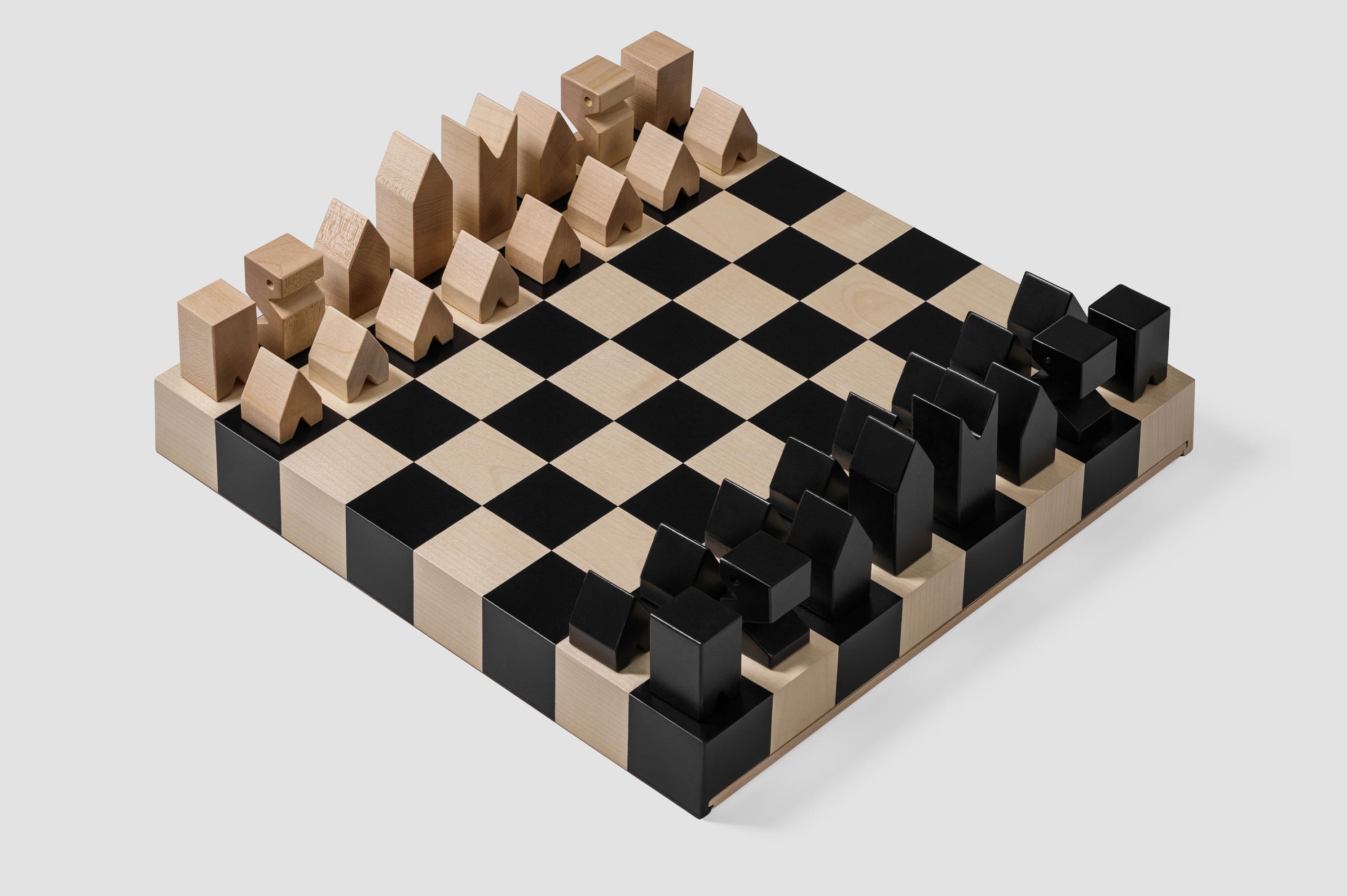 Maple wood chess 2