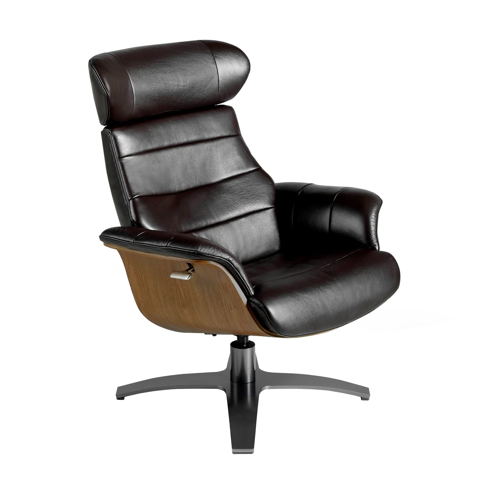 Chocolate Brown Leather Armchair