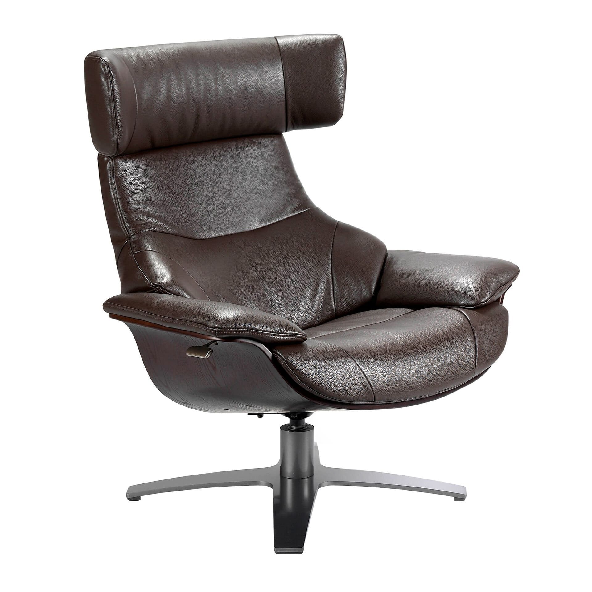 Chocolate Brown Leather Armchair